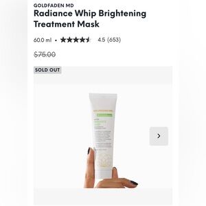 Goldfaden MD Radiance Whip Brightening mask